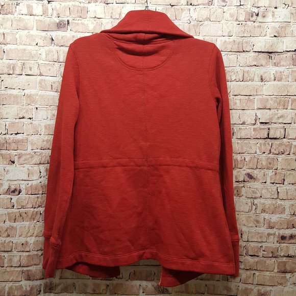 Eddie Bauer Cardigan Sweatshirt Open Front with Tie Size XS - Picture 13 of 14